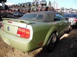 2005 Ford Mustang Green Convertible 4.0L MT #F23180